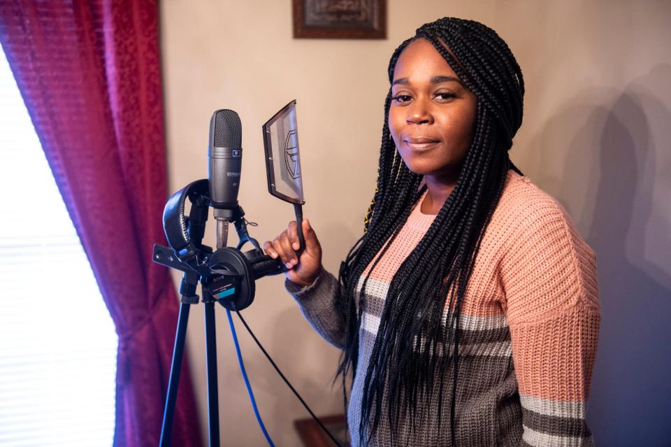 Neyuana Davis poses for a photo at her home in Montgomery, Ala., on Tuesday, Jan. 11, 2022.