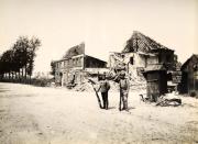 A Franco-British frontier post in Northern France, photographed soon after the end of World War One, circa March 1919. This image is from a series documenting the damage and devastation that was caused to towns and villages along the Western Front in France and Belgium during the First World War. (Photo by Popperfoto/Getty Images)