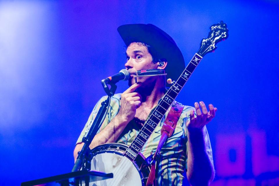 Old Crow Medicine Show frontman Ketch Secor performs during a show in Tennessee last month.