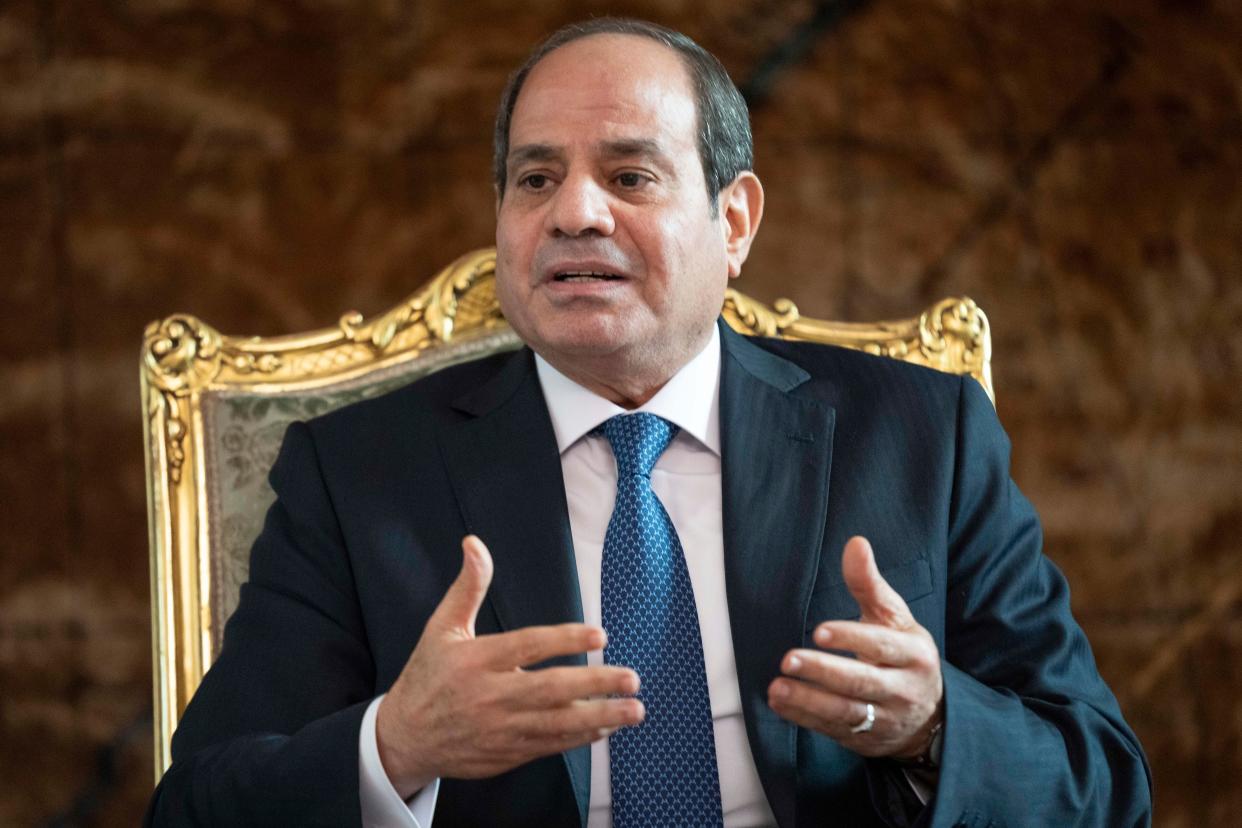 Egyptian president Abdel Fattah El-Sisi (AP)