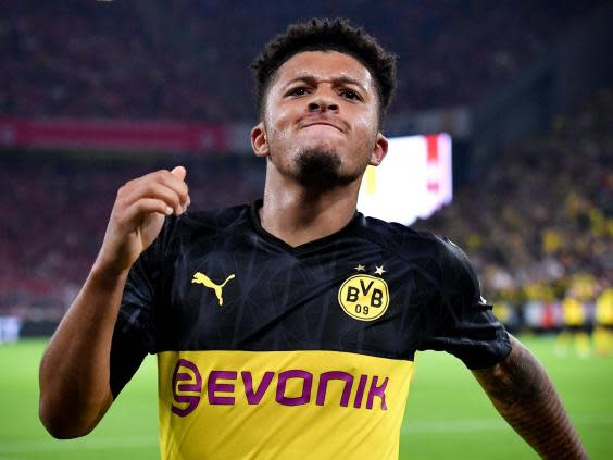 Jadon Sancho has established himself as one of the world's best at Borussia Dortmund (EPA)