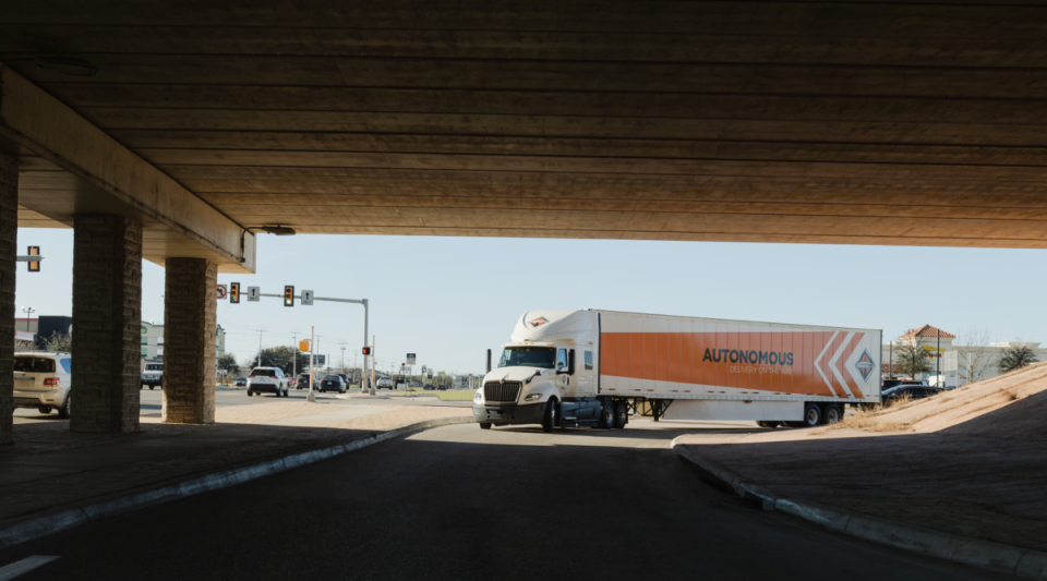 Navistar is back in the autonomous trucking game, but it trails leaders ready to hit the road without a human in the cab as soon as this year. (Photo: Navistar)