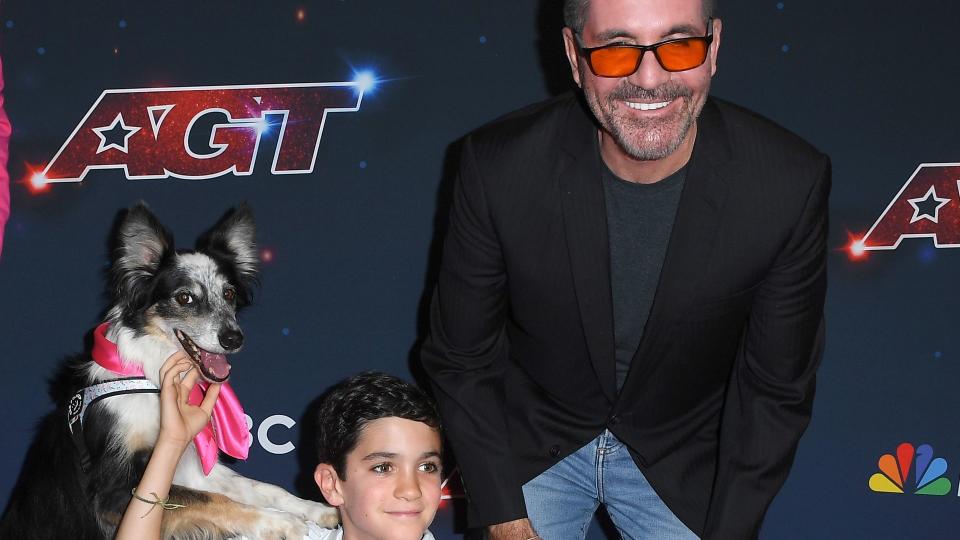 Hurricane, Eric Philip Cowell, and Simon Cowell on the red carpet 