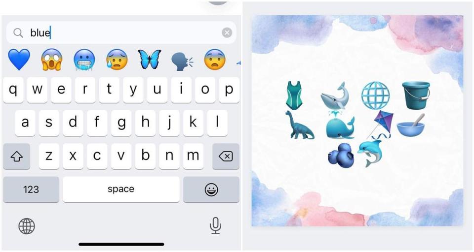 iPhone隱藏版表情符號『顏色關鍵字』秒速搜尋