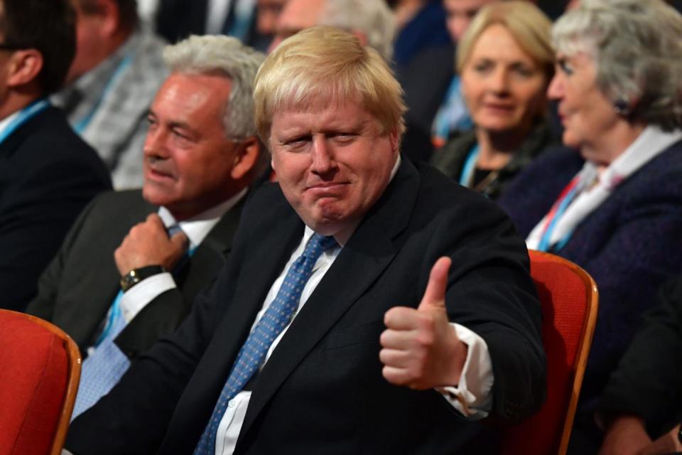 New rules: Boris Johnson announced the plans after his trip to NYC