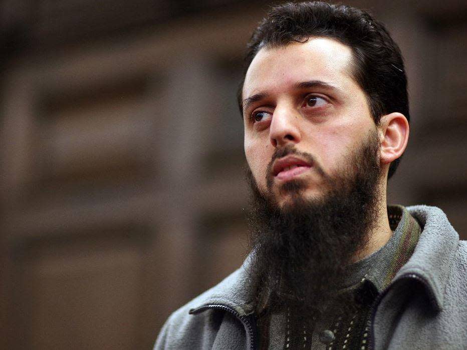 Moroccan Mounir El Motassadeq at a court in Hamburg (AP)