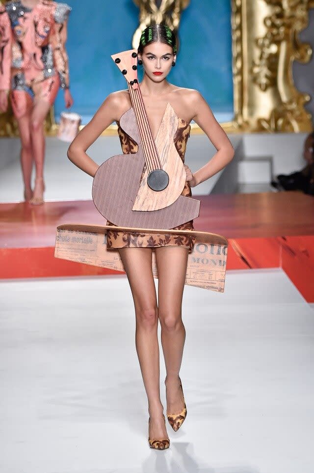 The models strutted down the runway in Picasso-inspired creations during Milan Fashion Week.