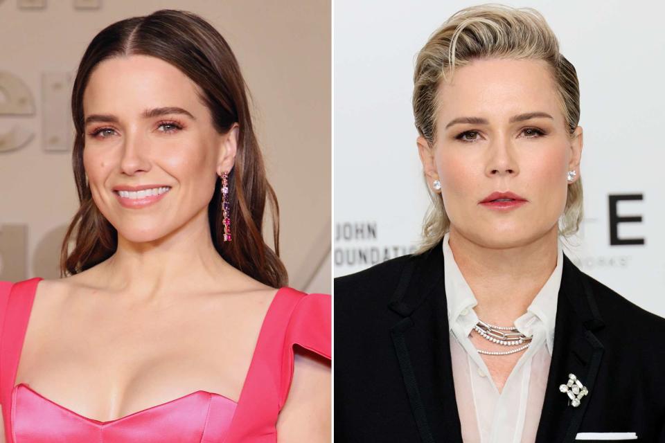<p>Robin L Marshall/Getty ; Dia Dipasupil/WireImage</p> Left: Sophia Bush attends the 3rd Annual Fifteen Percent Pledge Gala on February 03, 2024 in Los Angeles, California. Right: Ashlyn Harris attends the Elton John AIDS Foundation