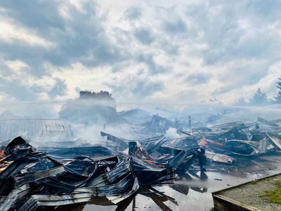 Hazel Trembath Elementary School on Port Coquitlam's Confederation Drive was gutted by a suspicious fire on Saturday morning.