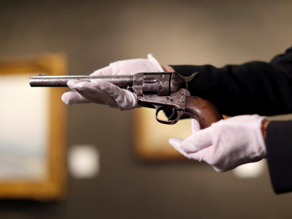 The revolver which claimed the life of notorious Wild West outlaw Billy the Kid (REUTERS)