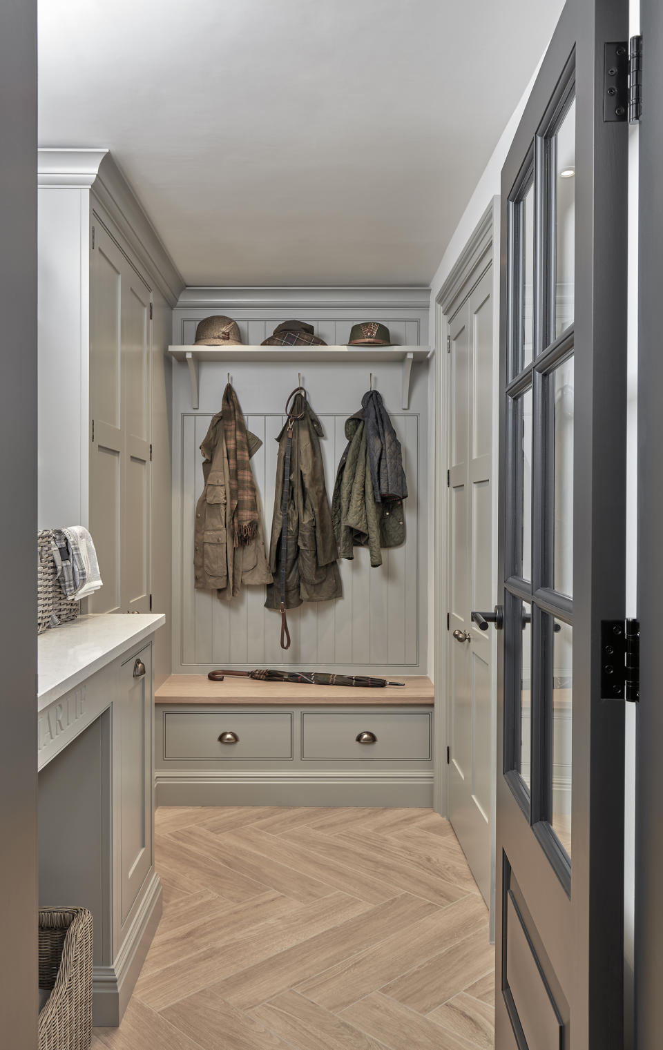 <p> In homes with no porch or separate boot room, utility rooms are increasingly being used as &apos;bootility&apos; rooms, especially if they have an outside door, and are being fitted with coat hooks or closets and seats to take shoes off, as well as drying and storage space for muddy boots. </p> <p> &apos;Bespoke cabinetry will help to build a room that is both a&#xA0;utility&#xA0;room and a&#xA0;boot&#xA0;room, creating a seamless transition in a shared space,&apos; says&#xA0;Tom Howley of the eponymous kitchen brand. </p> <p> &apos;A&#xA0;boot&#xA0;room&#xA0;should include practical storage solutions such as built-in bespoke shelving and coat hooks. Bespoke joinery may cost a little more, but it does mean that the design will be perfectly suited to the space. Do try to combine seating and storage as well a basket for each member of the family to store items of outdoor clothing,&apos; adds Louise Wicksteed, design director of Sims Hilditch. </p> <p> <br> </p>