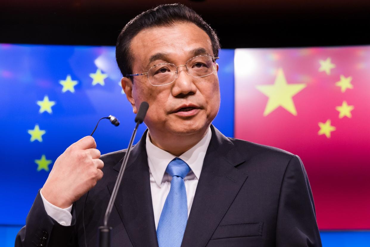 Li Keqiang in Brussels in 2019. (Photo: Geert Vanden Wijngaert/Bloomberg)