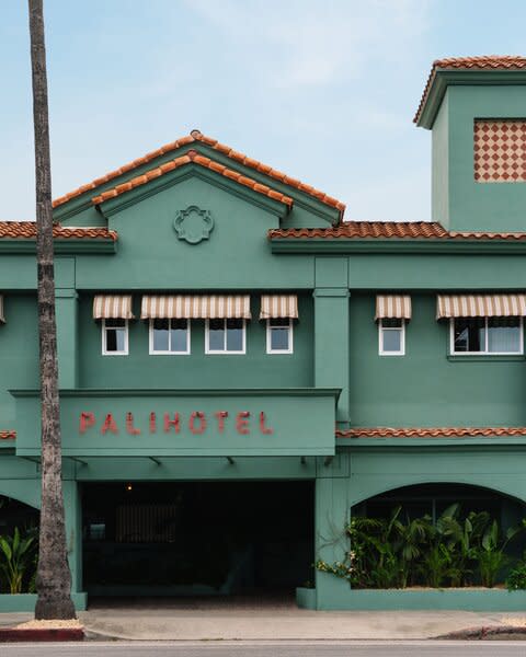 The 74-room Palihotel Hollywood from boutique hotel brand Palisociety is located in a former 1950s motor lodge on Sunset Boulevard in West Hollywood, Los Angeles.