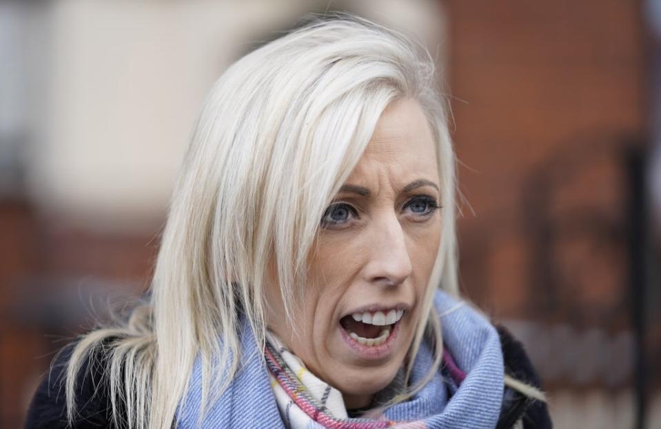 Upper Bann MP Carla Lockhart of the DUP at Carlton Street Orange Hall in Portadown (Niall Carson/PA) (PA Wire)