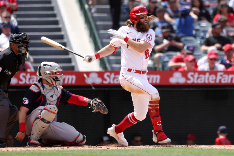 Brandon Marsh se ha convertido rápidamente en un activo intrigante del béisbol de fantasía.  (Foto de Katelyn Mulcahy/Getty Images)