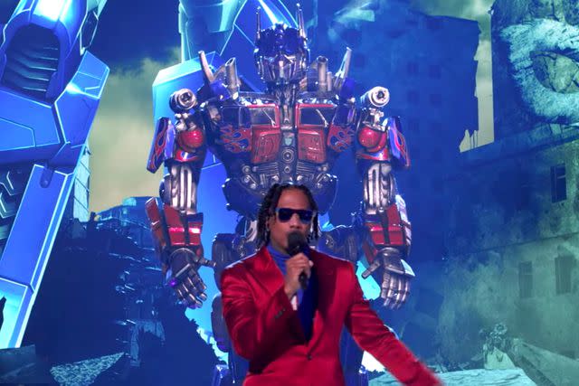 <p>FOX</p> Nick Cannon and Optimus Prime