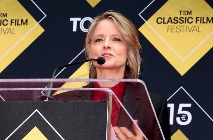 Jodie Foster durante su discurso