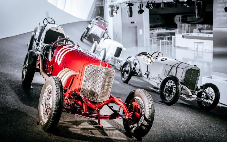 The car in the Mercedes Museum