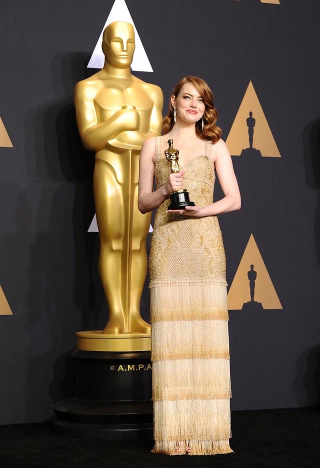 Emma Stone Wore a Louis Vuitton Gown to the Oscars That's Making Everybody  Hungry for Breakfast