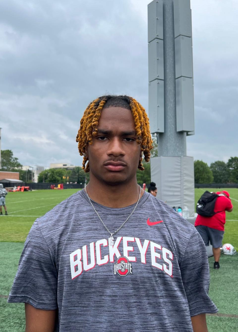 Ohio State extended an offer to 2025 five-star cornerback Devin Sanchez in January, who worked with Tim Walton at the Buckeyes' recruiting camp June 20.