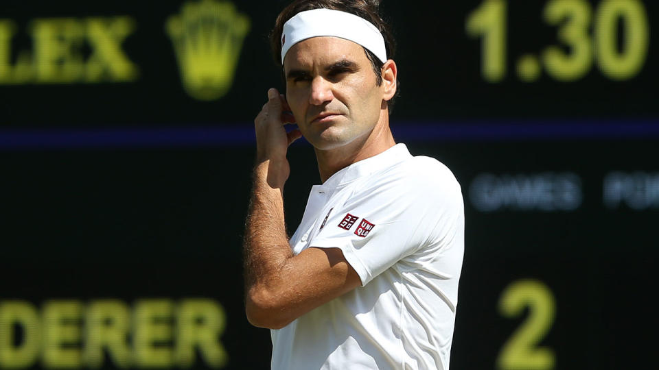 Was Federer injured at Wimbledon? (Photo by Rob Newell – CameraSport via Getty Images)