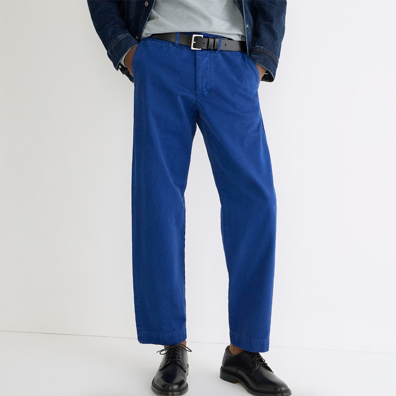 <p><a href="https://go.redirectingat.com?id=74968X1596630&url=https%3A%2F%2Fwww.jcrew.com%2Fp%2Fmens%2Fcategories%2Fclothing%2Fpants-and-chinos%2Fchino%2Fwallace-amp-barnes-selvedge-officer-chino-pant%2FAZ698%3Fdisplay%3Dsale%26fit%3DClassic%26isFromSale%3Dtrue%26color_name%3Dfrench-worker-blue%26colorProductCode%3DAZ698&sref=https%3A%2F%2F" rel="nofollow noopener" target="_blank" data-ylk="slk:Shop Now;elm:context_link;itc:0;sec:content-canvas" class="link ">Shop Now</a></p><p>Wallace & Barnes Selvedge Officer Chino Pant</p><p>jcrew.com</p><p>$134.99</p>