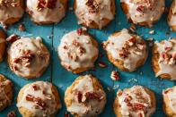 <p>The maple glaze on these babies is to die for.</p><p>Get the recipe from <a href="https://www.delish.com/holiday-recipes/thanksgiving/a22655211/sweet-potato-cookies-recipe/" rel="nofollow noopener" target="_blank" data-ylk="slk:Delish;elm:context_link;itc:0;sec:content-canvas" class="link ">Delish</a>.</p>