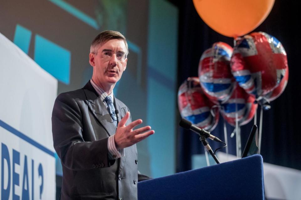 Conservative MP Jacob Rees-Mogg questioned Theresa May on the issue (Getty Images)