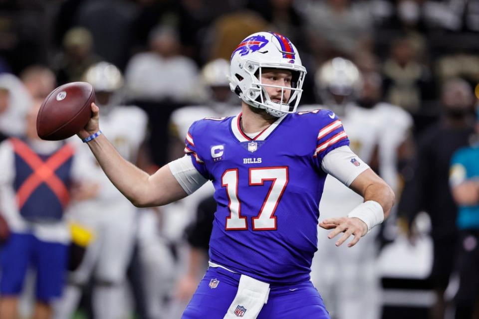 Buffalo Bills quarterback Josh Allen (17) passes (Butch Dill/AP) (AP)