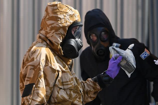 Investigators in protective suits looking into the poisoning in 2018 (Photo: CHRIS J RATCLIFFE via Getty Images)