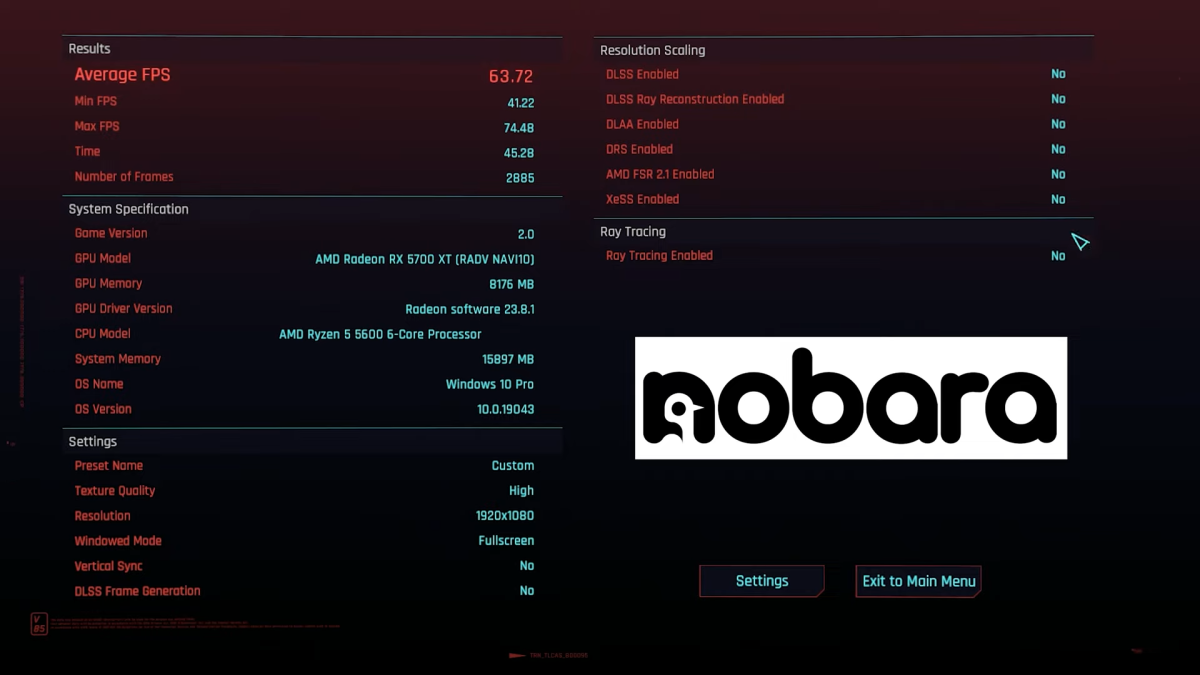 Cyberpunk 2077: Phantom Liberty GPU Benchmark