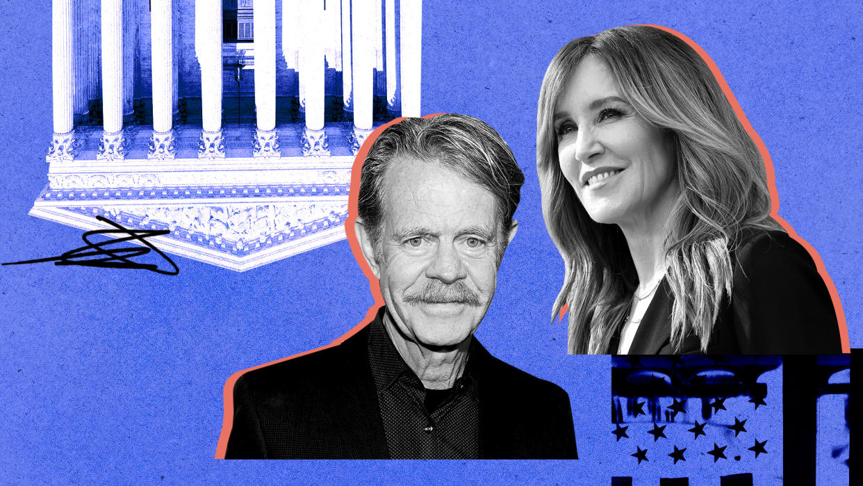 William H. Macy and Felicity Huffman talk new podcast 