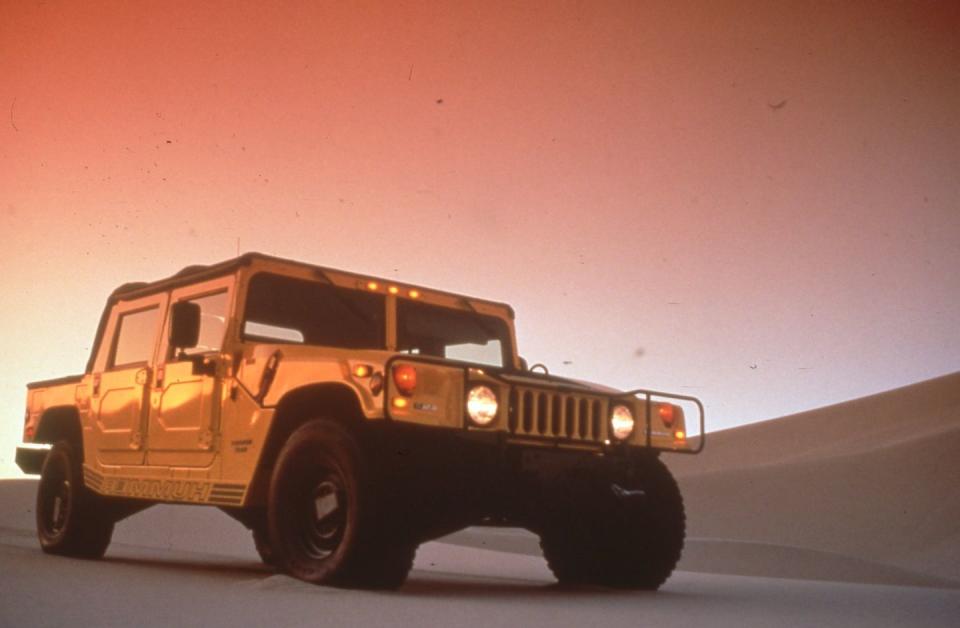 <p>The original Hummer was completely impractical on the street. Ridiculously wide and painfully slow, it handled about as well as a medium-duty dump truck. But for off-road excursions, the H1 had the hardware to perform. AM General engineered it for the military, so the Hummer’s drivetrain and four-wheel independent suspension provided an incredible 16 inches of ground clearance. And unlike other production four-wheel-drive vehicles, the Hummer could raise or lower air pressure in the tires right from the cab, which allowed this massive four-ton monster to float across deep sand and snow.</p>