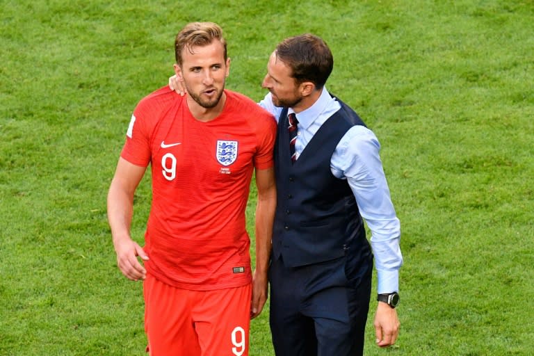 England coach Gareth Southgate (right) and captain Harry Kane reached the semi-finals of the World Cup in Russia