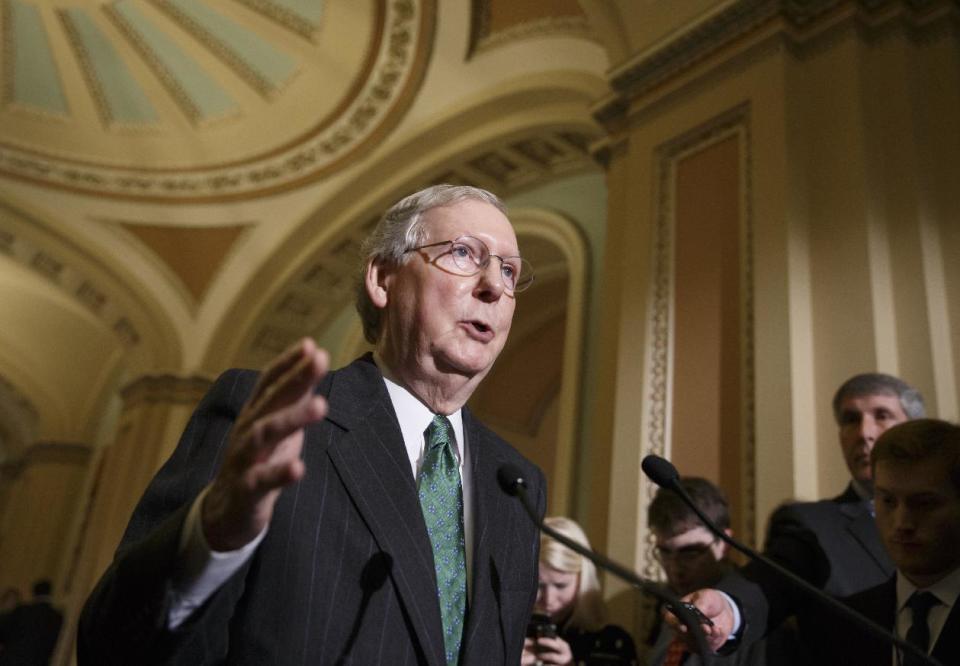 Senate Minority Leader Mitch McConnell, R-Ky. (AP Photo/J. Scott Applewhite, File)