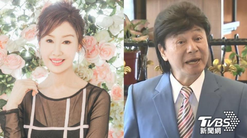 夏光莉曾與藍文青有段婚姻。（圖／翻攝自夏光莉微博、TVBS資料畫面）