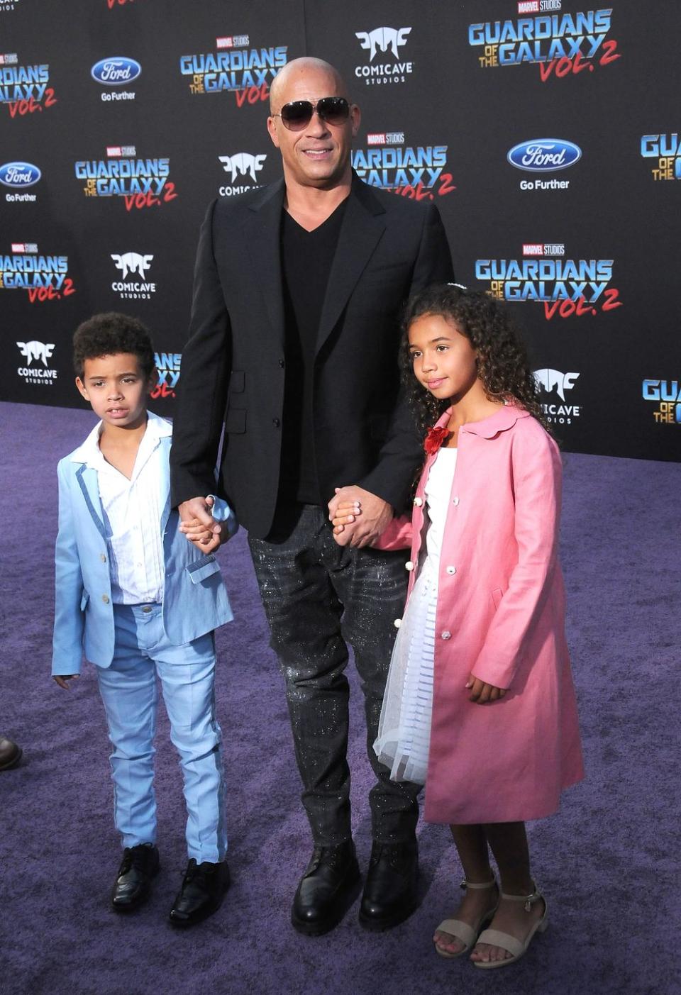 <p>You might be surprised to find out that Vin Disel has not one, not two, but three kids with his partner Paloma Jiménez. Their names are Hania, Vincent, and Pauline—and the youngest, Pauline, was named for his <em>Fast and Furious</em> <a href="https://www.eonline.com/de/news/638442/vin-diesel-names-his-daughter-pauline-in-honor-of-his-late-fast-and-furious-co-star-paul-walker-get-the-details" rel="nofollow noopener" target="_blank" data-ylk="slk:co-star Paul Walker;elm:context_link;itc:0;sec:content-canvas" class="link ">co-star Paul Walker</a>. </p>