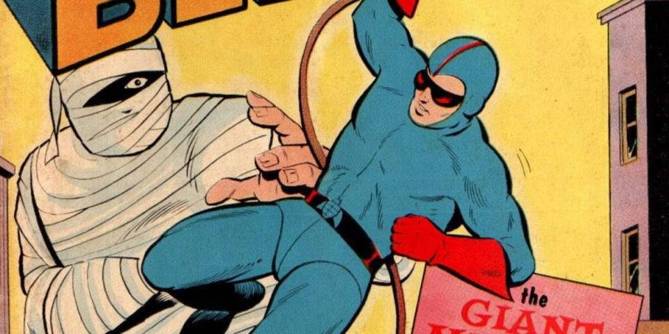 The Charlton Comics version of Blue Beetle Dan Garrett, from 1964.