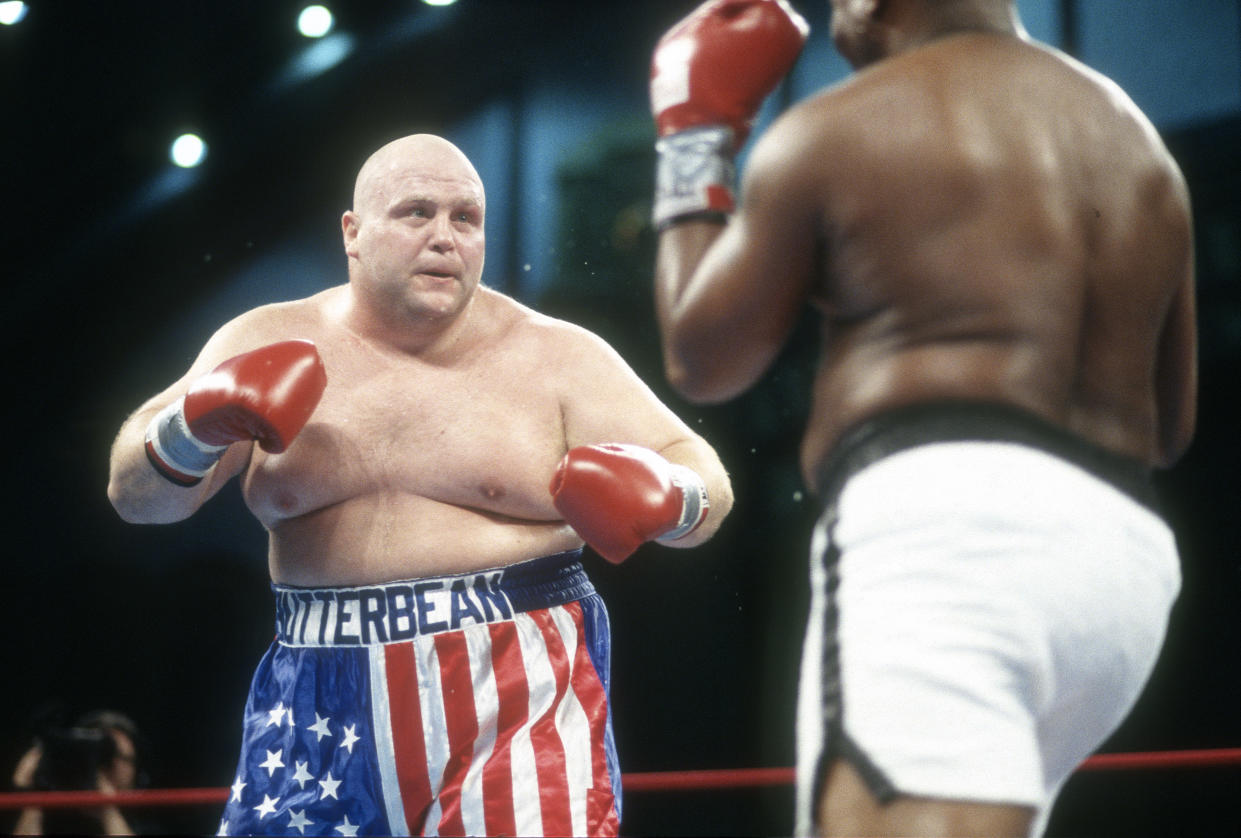 Butterbean es uno de los boxeadores más conocidos entre el público, incluso no aficionado al boxeo. Una auténtico icono pop. Foto: Focus on Sport/Getty Images.