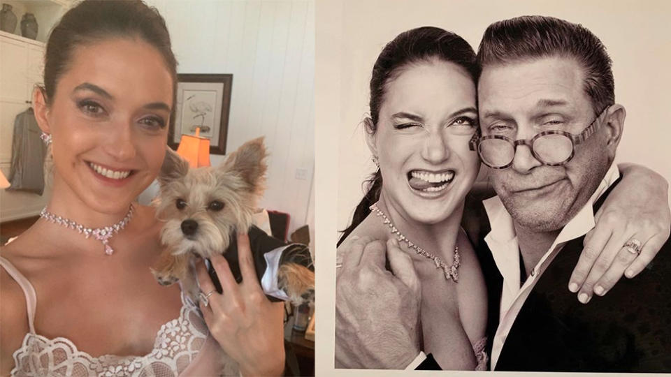 Sister Alaia, and father of the bride Stephen Baldwin also got in on the photo action. Photo: Instagram/alaiabaldwin