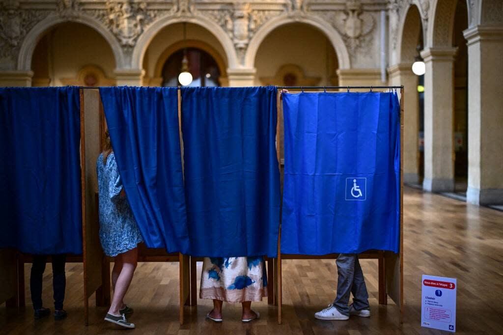 Photo prise à Lyon ce dimanche 9 juin lors des élections européennes. 