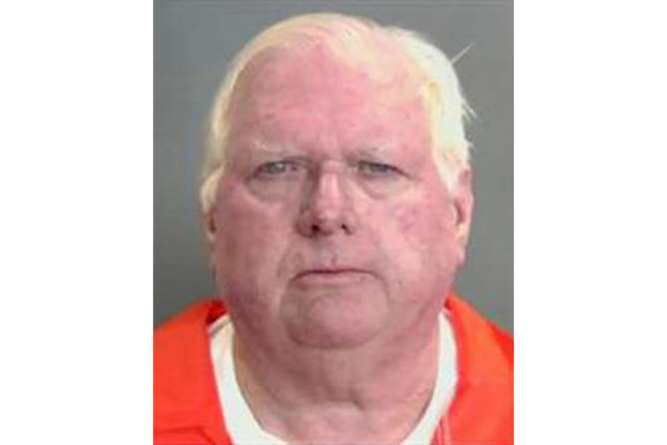 FILE - In this photo released Aug. 4, 2023, by the Anaheim Police Department, shows Jeffrey Ferguson. Ferguson was arrested late Thursday, Aug. 10, 2023 after police received reports of a shooting at the home and found the judge’s wife, Sheryl Ferguson, shot inside, said Anaheim police Sgt. Jon McClintock.(Anaheim Police Department via AP, File)