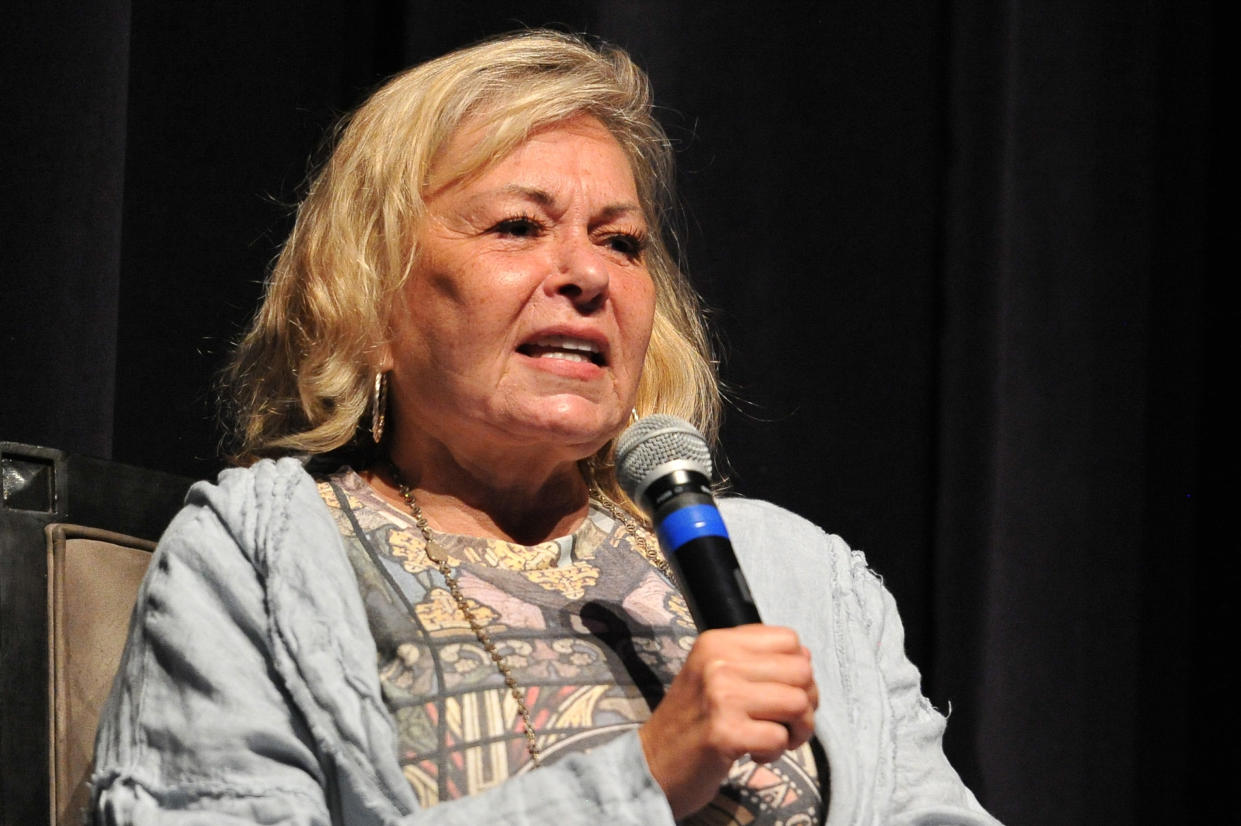 Roseanne Barr participates in “Is America a Forgiving Nation?” — a Yom Kippur eve talk on forgiveness in September 2018. (Photo: Rachel Luna/Getty Images)