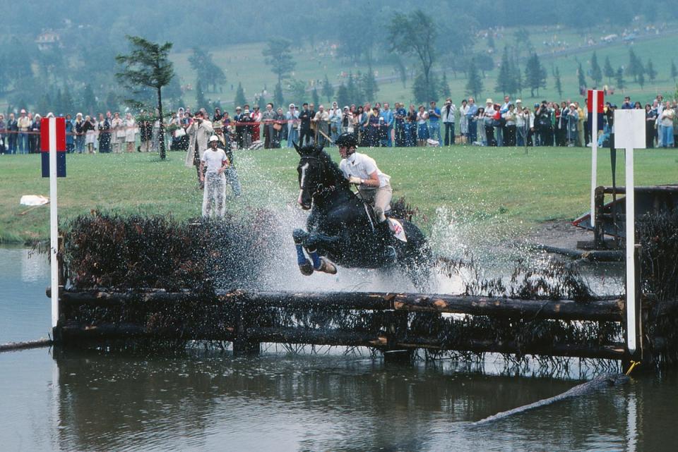 The princess finished 27th in the jumping section and 24th overall in equestrian events at the 1976 Montreal Olympics (Colorsport/Shutterstock)