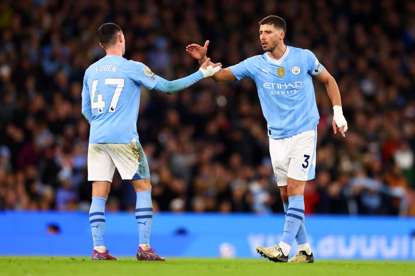 Phil Foden of Manchester City celebrates scoring
