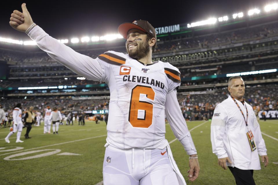 Cleveland Browns quarterback Baker Mayfield is off to a bit of a slow start this season. (AP)