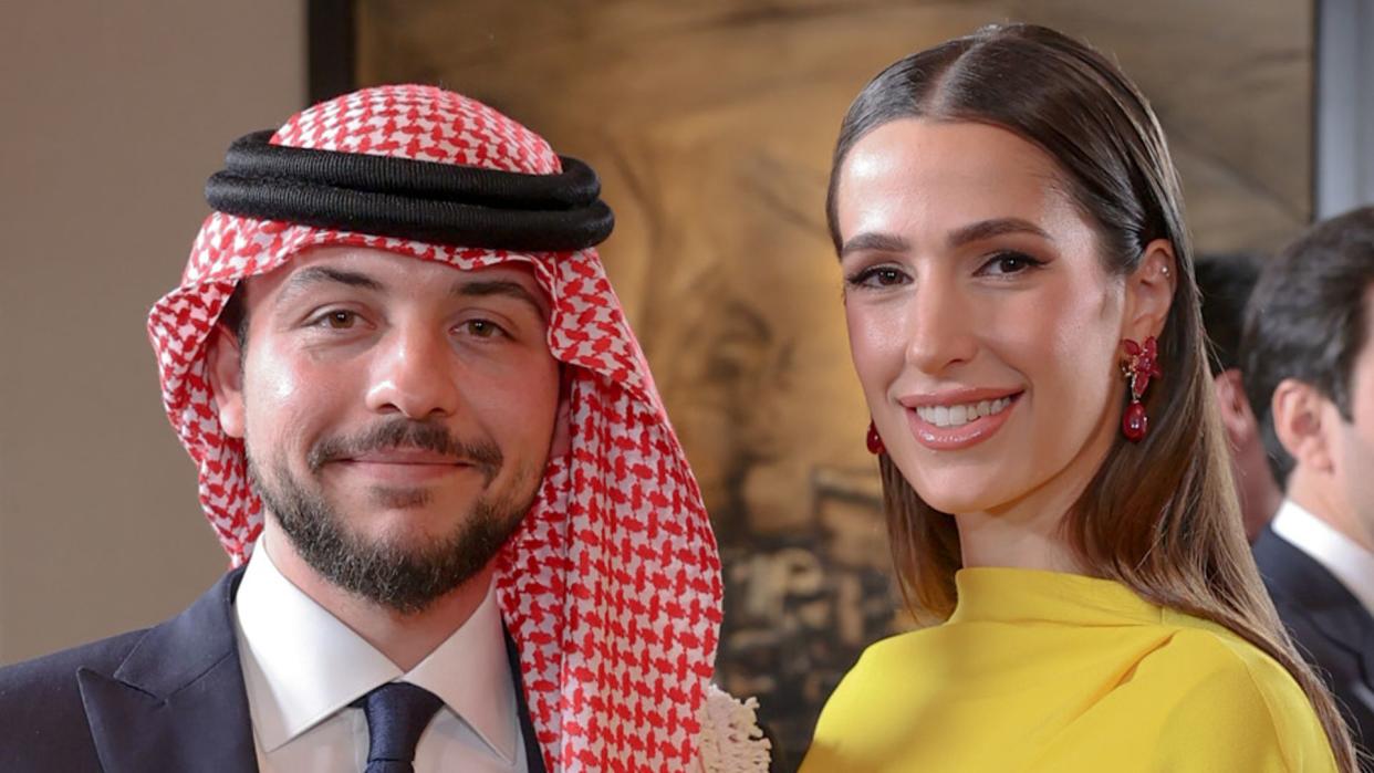 Crown Prince Hussein and his Princess Rajwa are expecting their first baby this summer