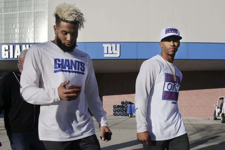 Odell Beckham says he had a great week of practice after spending his off-day in Miami. (AP) 