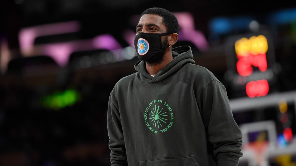 Kyrie Irving is one of the NBA players who chose not to get vaccinated. (Getty)