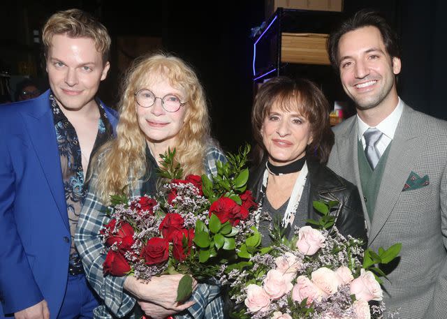 <p>Bruce Glikas/WireImage</p> Ronan Farrow, Mia Farrow. Patti LuPone and Josh Johnston.